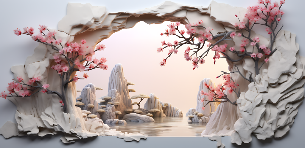 3D Tranquil Japanese Garden