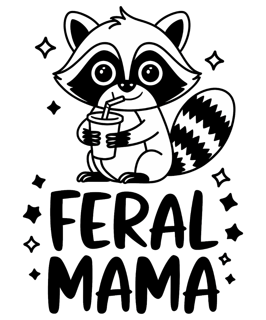 Feral Mama Raccoon