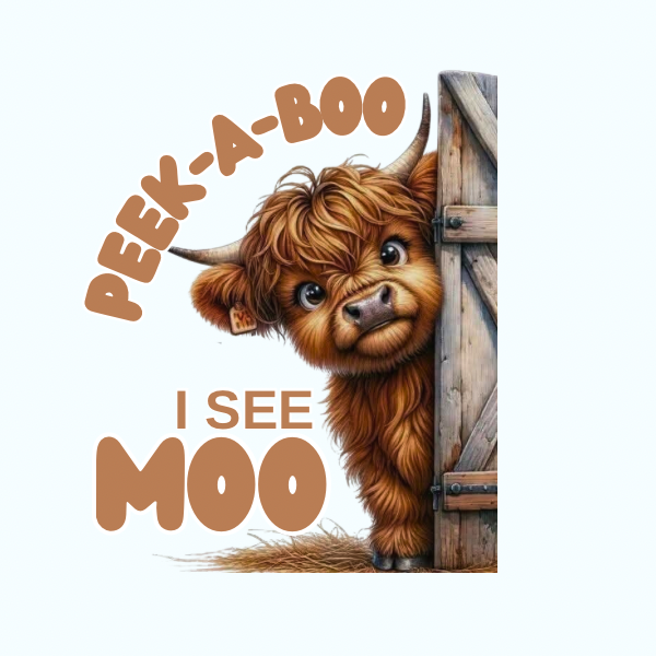 Custom design: Peek-A-Boo I See Moo