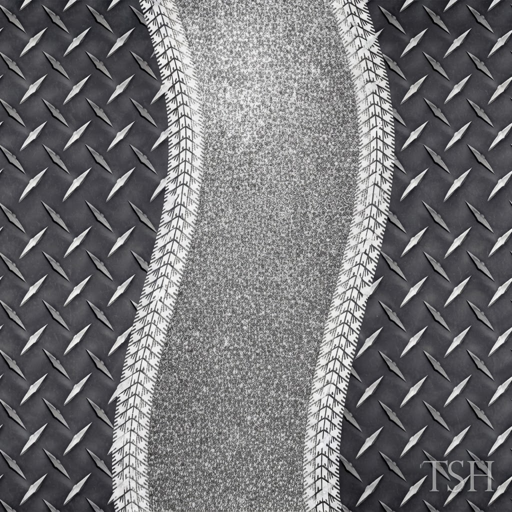 Diamond Plate Glitter Tire Tracks