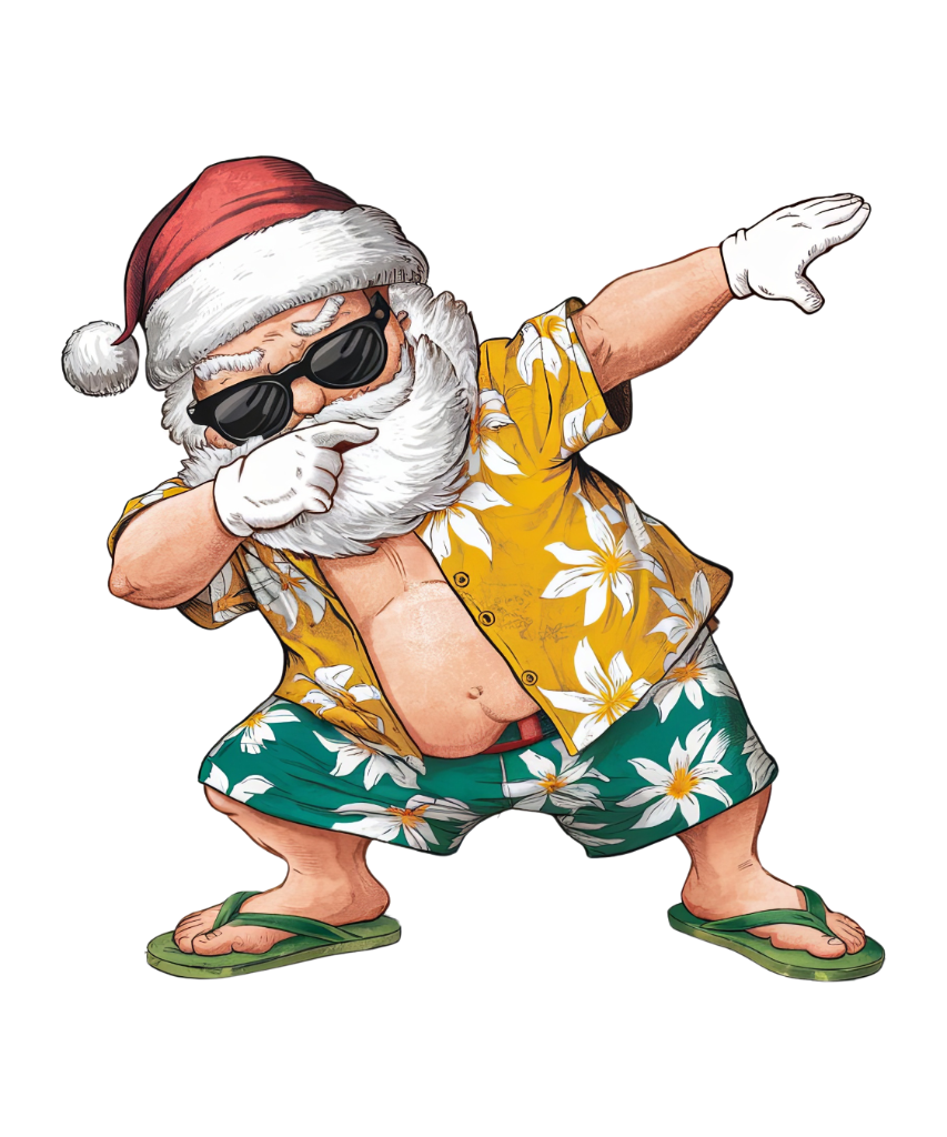 Dabbing Summer Santa