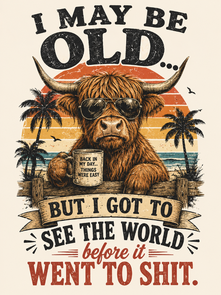I May Be Old But I Got To See The World Before It Went To Shit