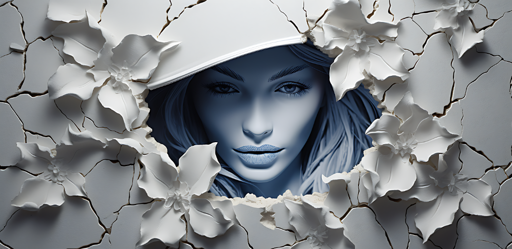 3D Mystical Witch Floral Design
