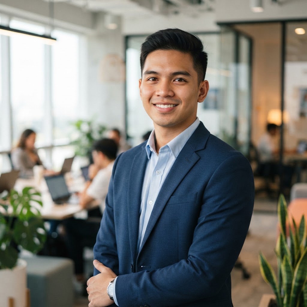 A young Filipino aspiring sales professional
