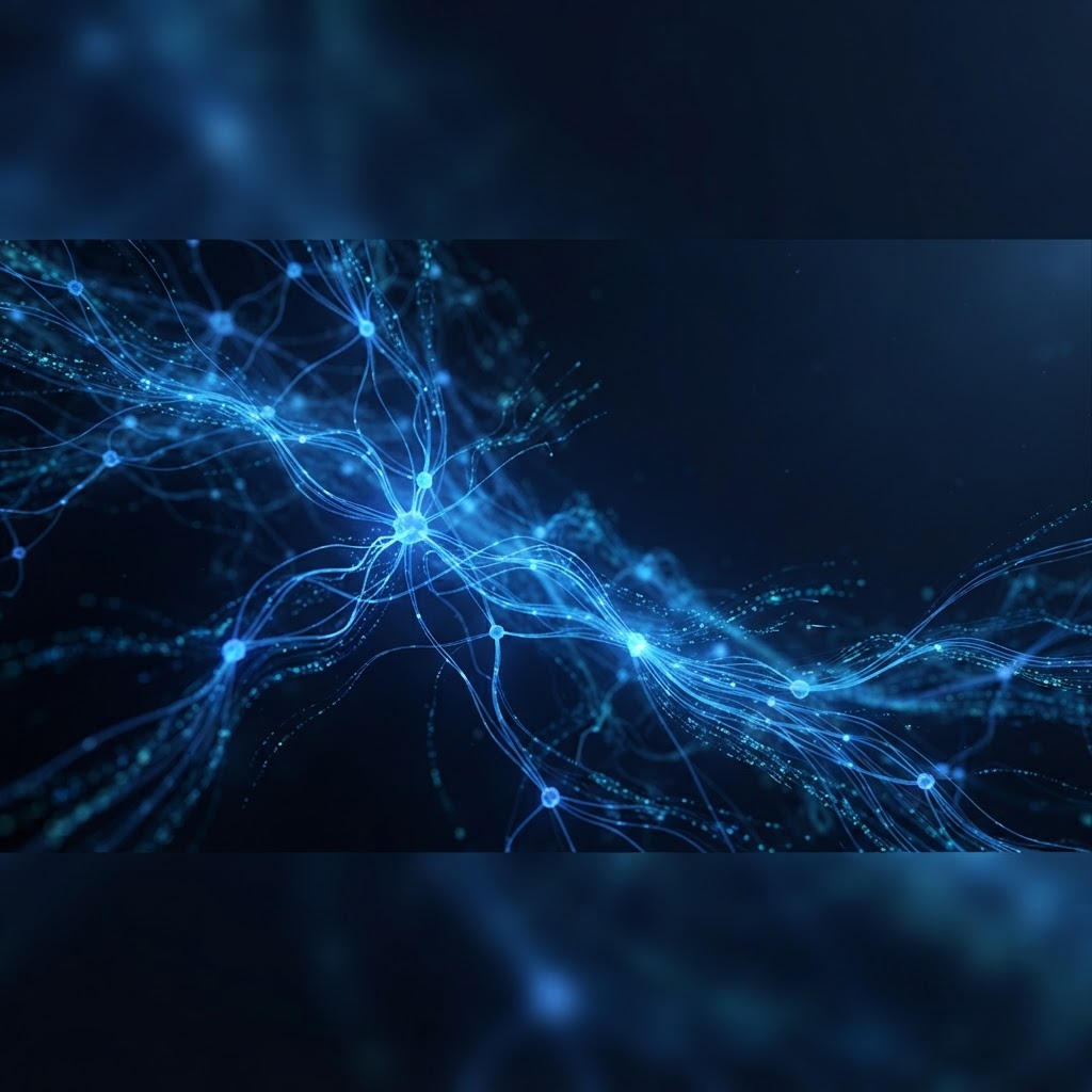 OneNetworx technology — AI neural network and digital innovation concept