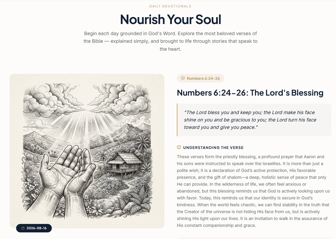 Daily Devotionals — Begin each day grounded in God's Word