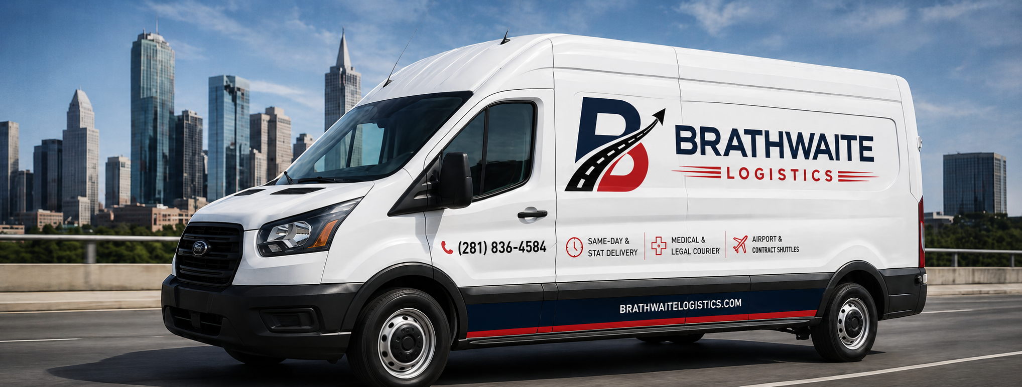 Brathwaite Logistics branded cargo van