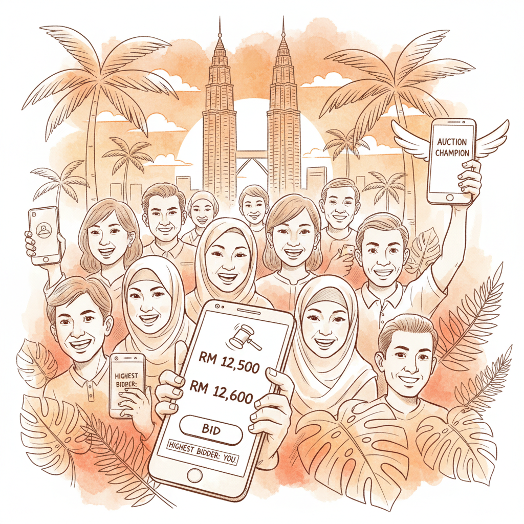 Auction Bid illustration