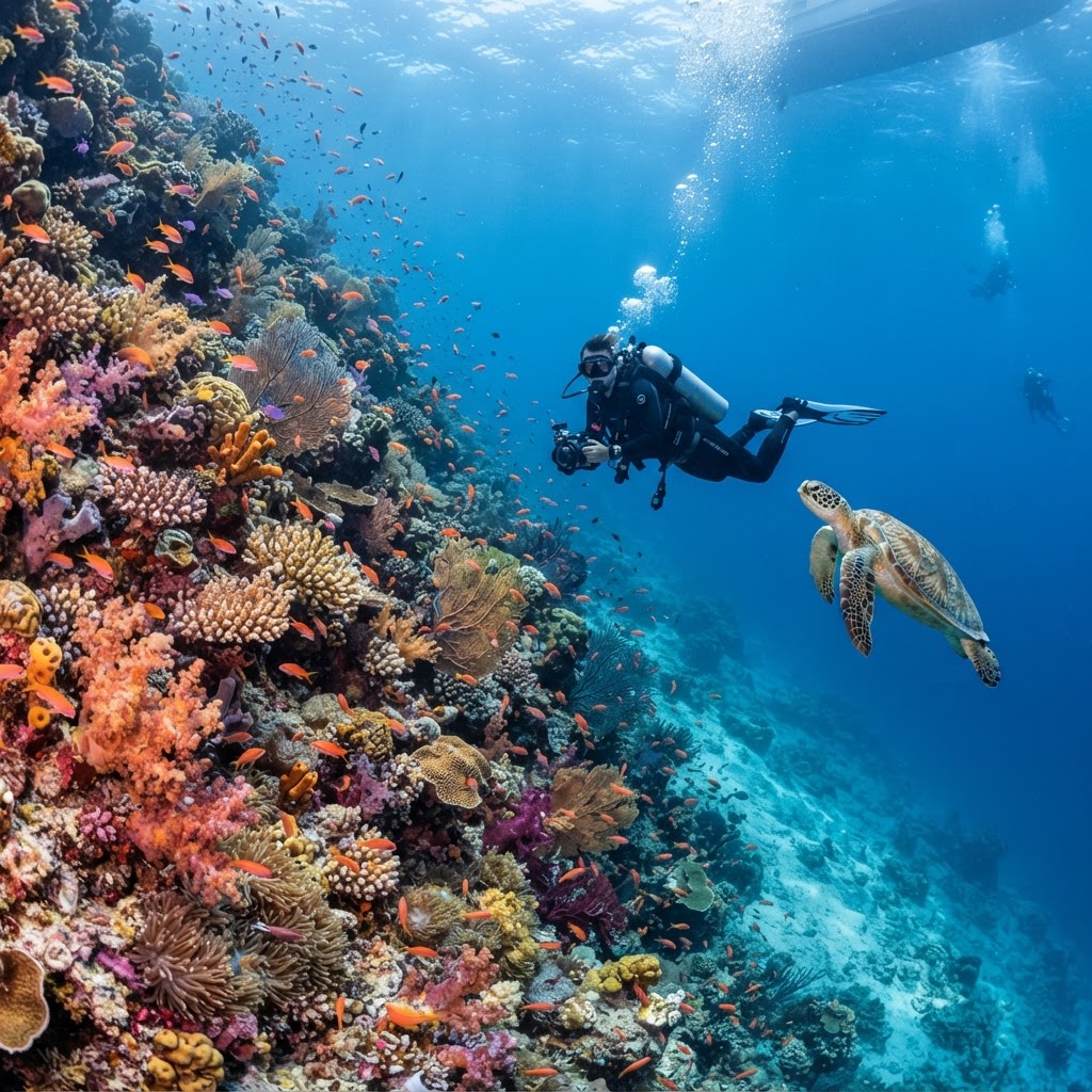The great dive wall