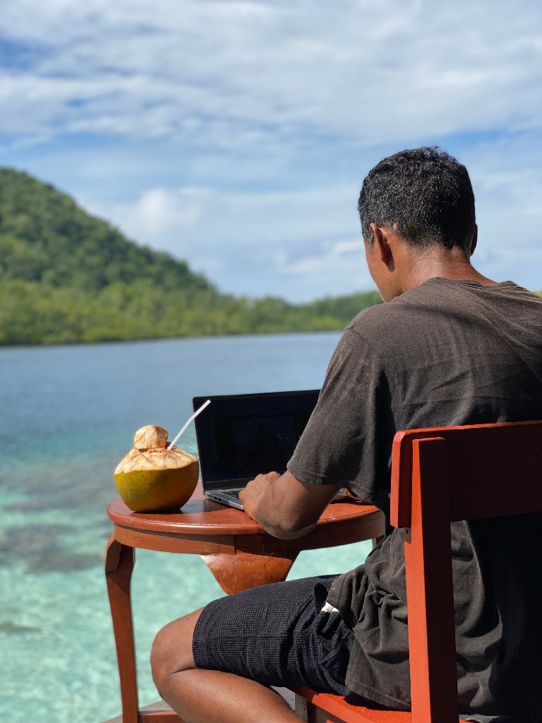 Aktivitas di teras overwater