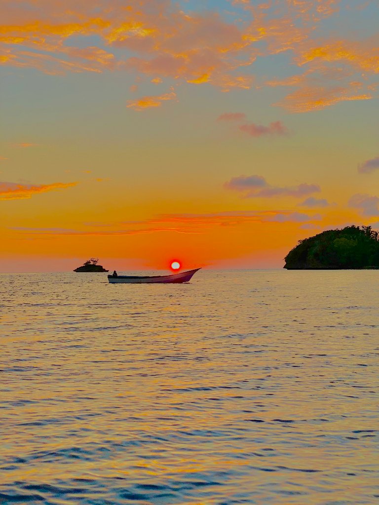 Remote working with ocean view