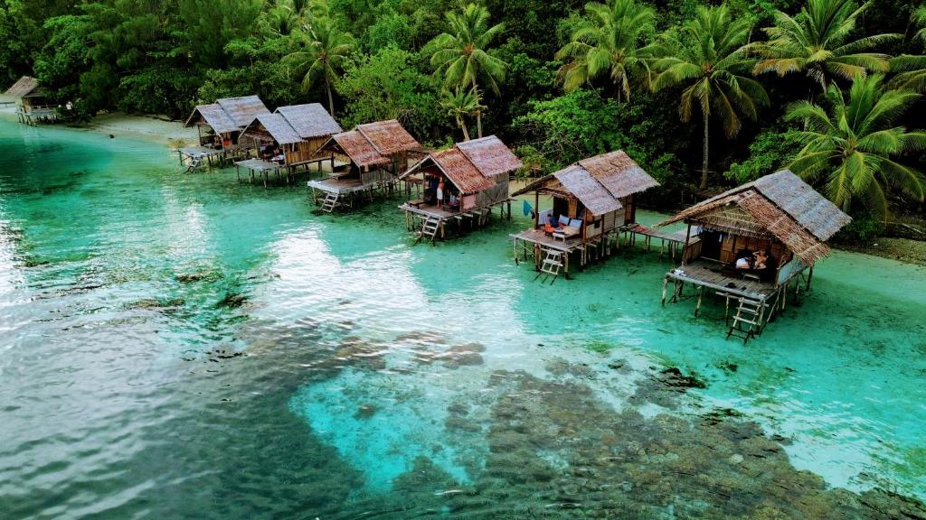 Aerial view of Raja Ampat islands