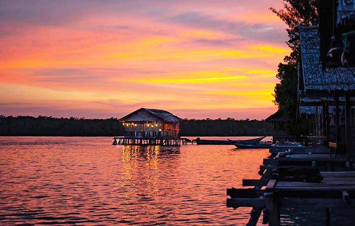 Stunning Raja Ampat sunset