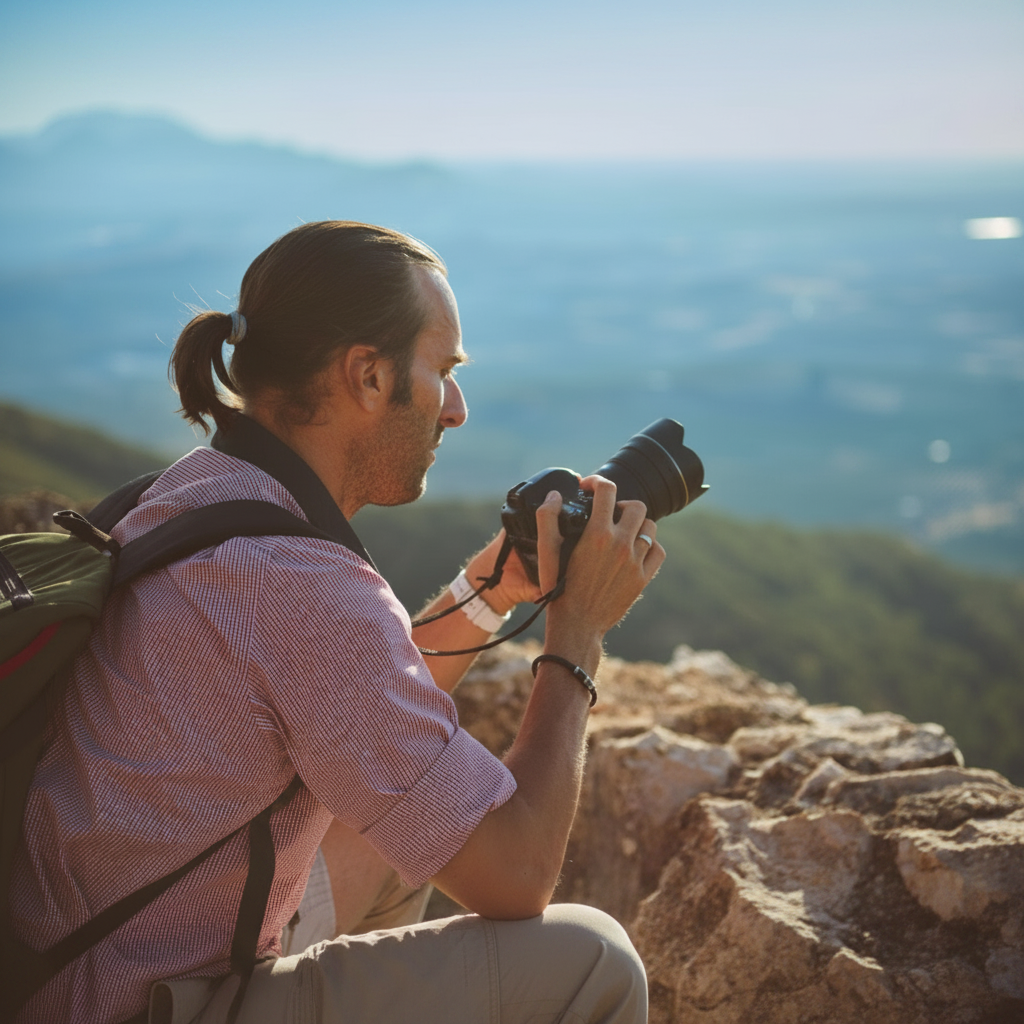 Fotógrafo en montaña