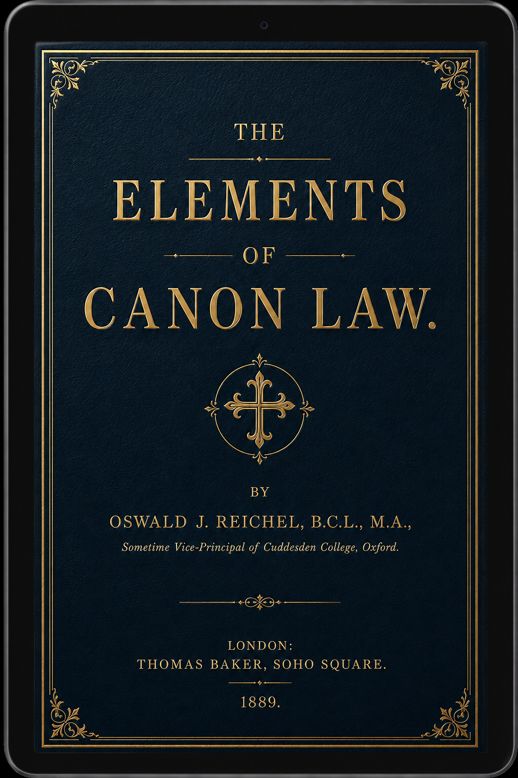 The Elements of Canon Law (1889) — eBook — digital eBook