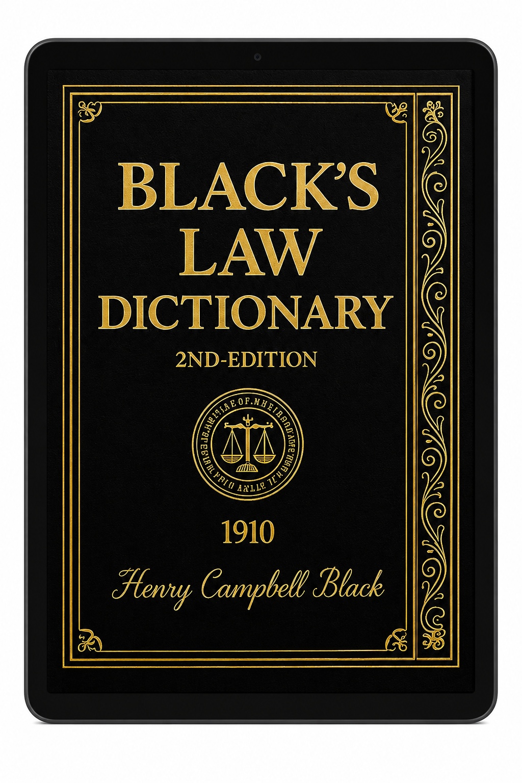 Black's Law Dictionary — 2nd Edition (1910) -eBook — digital eBook