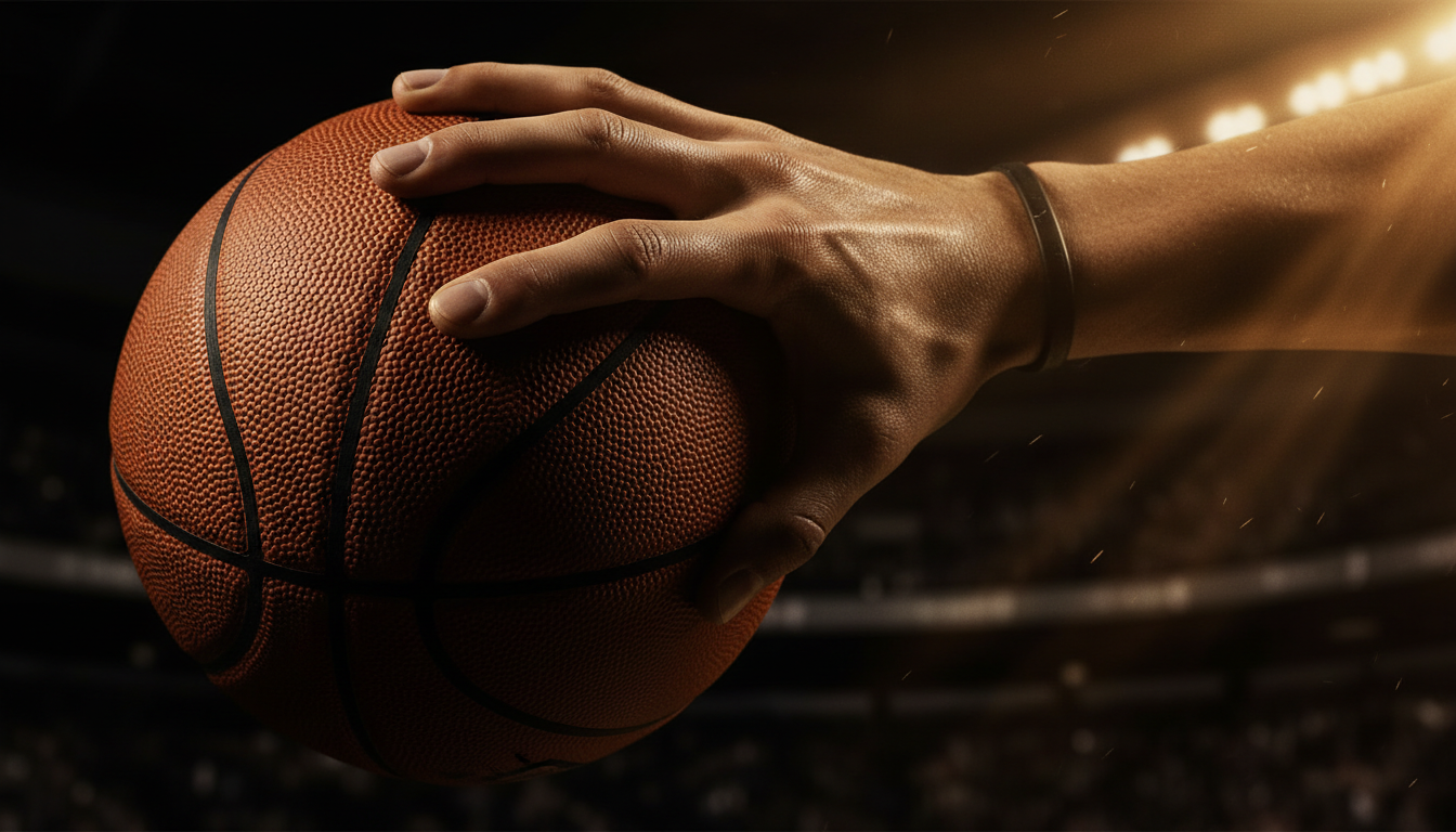 Basketball close-up