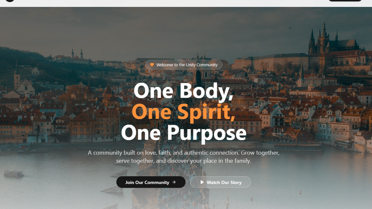 Community Organization for Ministries template preview