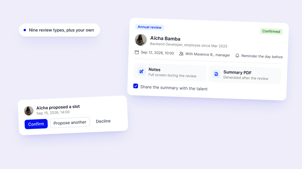 End-to-end HR reviews