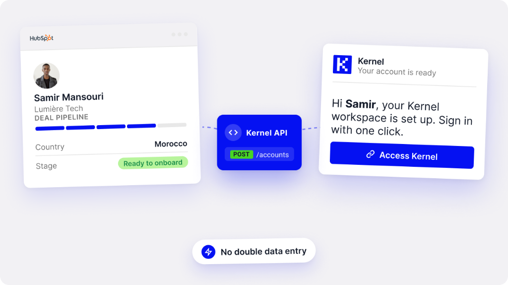 Hubspot integration for Sales-driven account creation