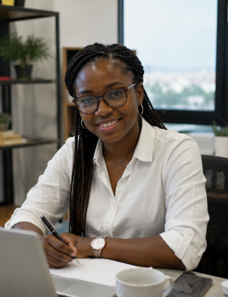 Portrait of Aminata Diallo, Lead Product Designer in Dakar