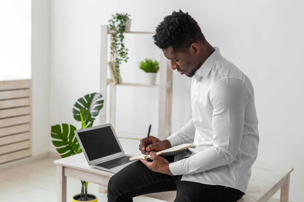 Kernel recruiter taking notes on candidate feedback