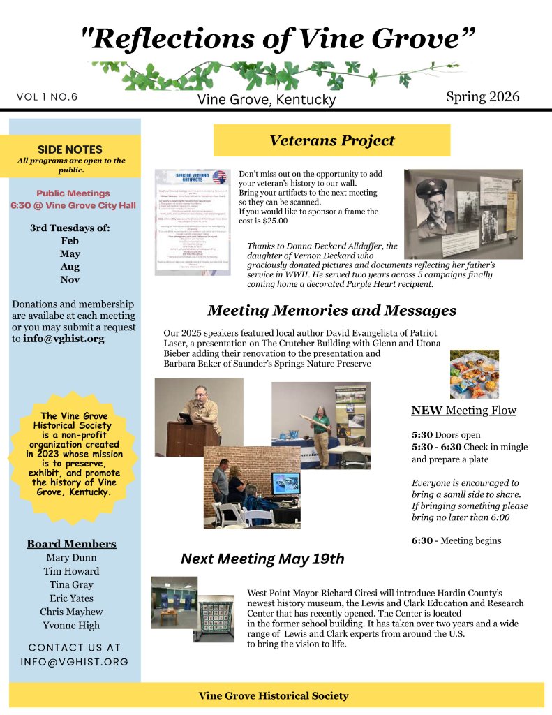 Newsletter page 1