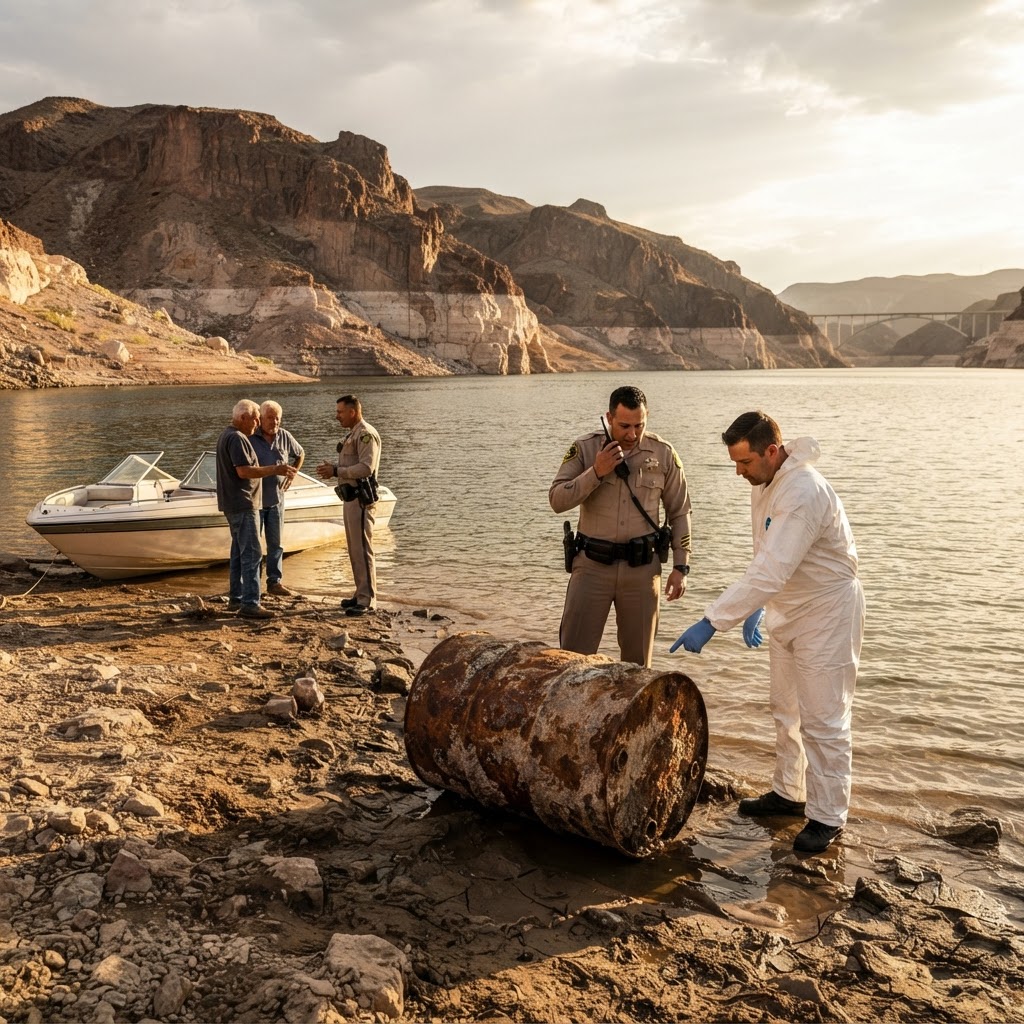 Body found in barrel at Lake Mead identified as Arkansas man
