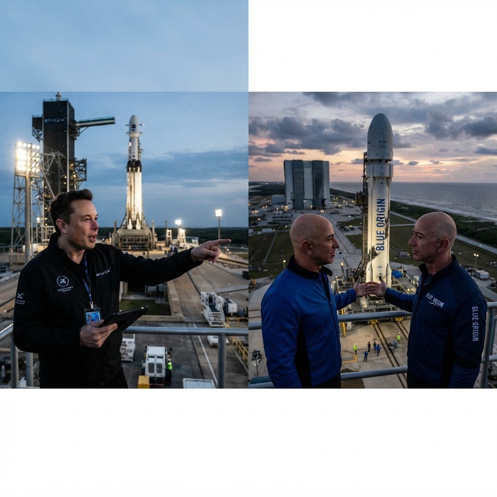 Inside the race between Elon Musk and Jeff Bezos for control of outer space