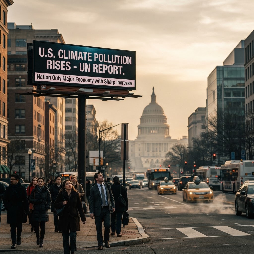 United Nations report highlights significant increase in U.S. climate pollution