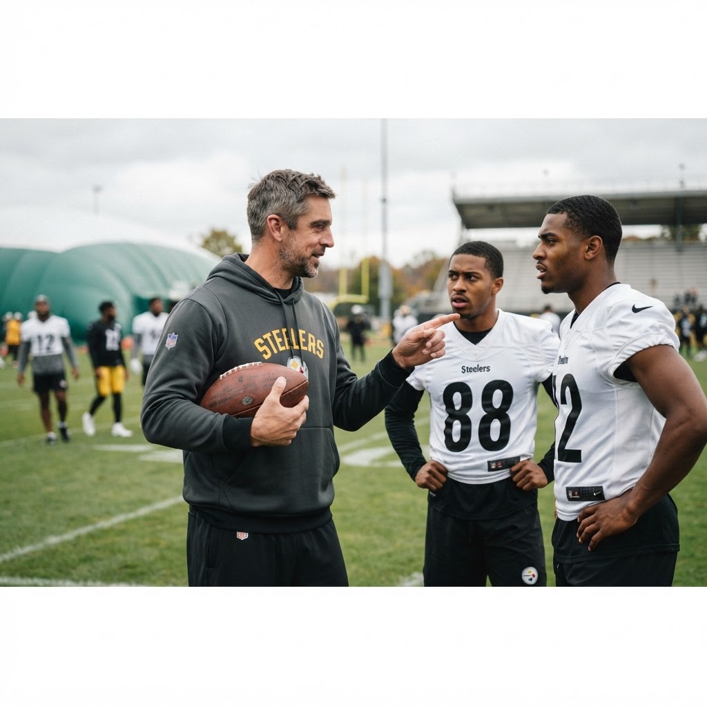 Pop quizzes from Aaron Rodgers?! How Steelers QB preps pass catchers for spotlight
