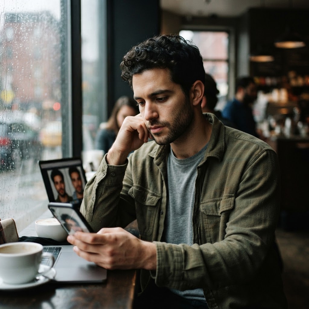 On dating apps, men use AI to put their best face forward