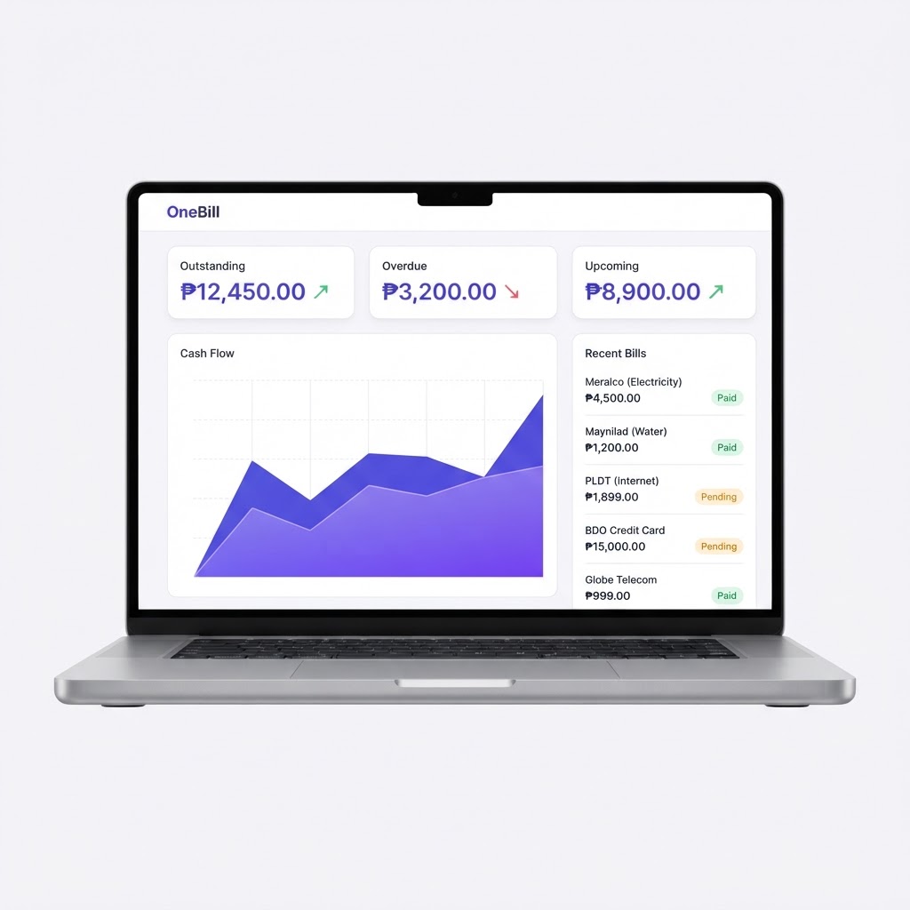OneBill financial dashboard