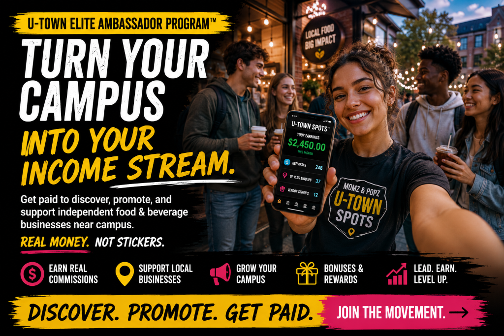 U-Town Elite Ambassador Program - Turn Your Campus Into Your Income Stream