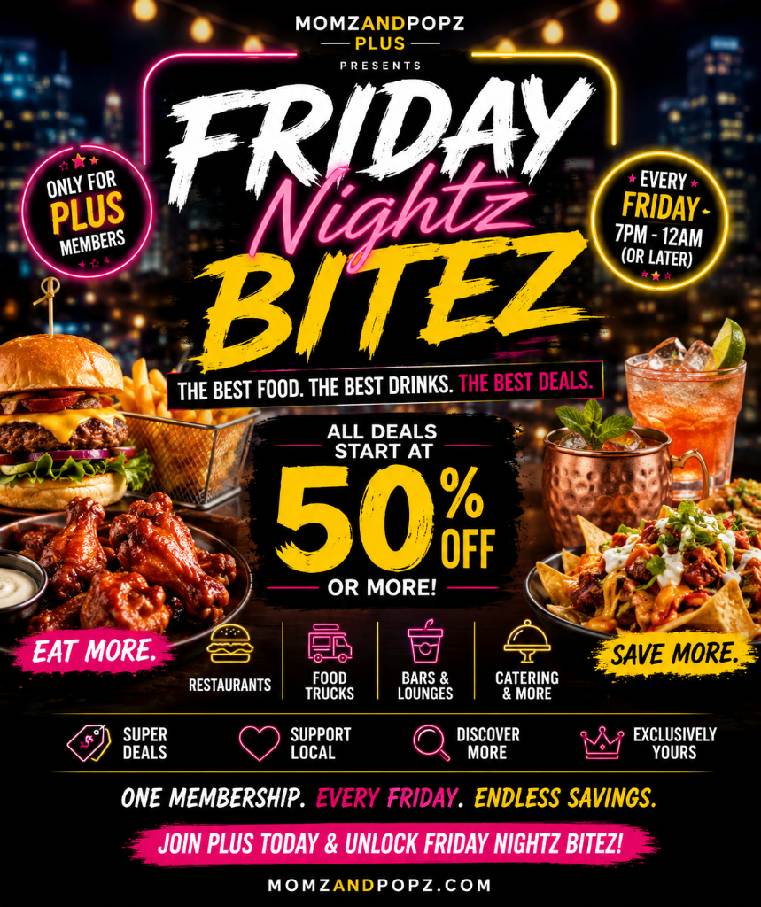 Friday Nightz Bitezโข promotional flyer
