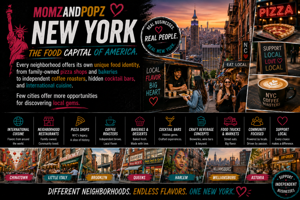 Momz & Popz New York β Different Neighborhoods, Endless Flavors, One New York