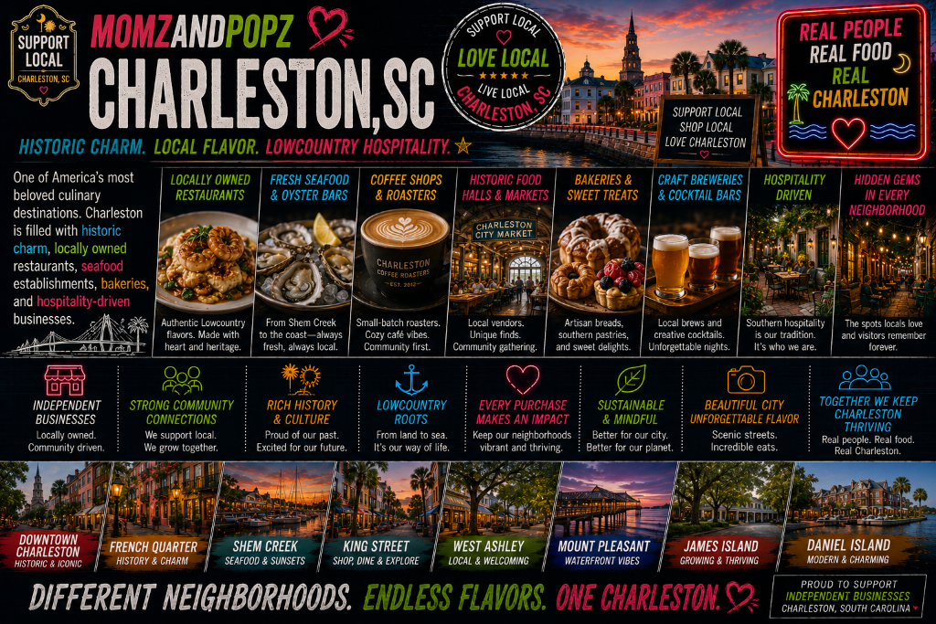 Momz & Popz Charleston — Different Neighborhoods, Endless Flavors, One Charleston