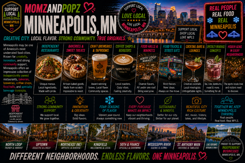 Momz & Popz Minneapolis — Different Neighborhoods, Endless Flavors, One Minneapolis