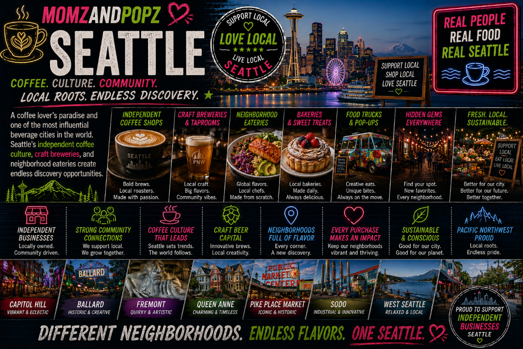 Momz & Popz Seattle — Different Neighborhoods, Endless Flavors, One Seattle