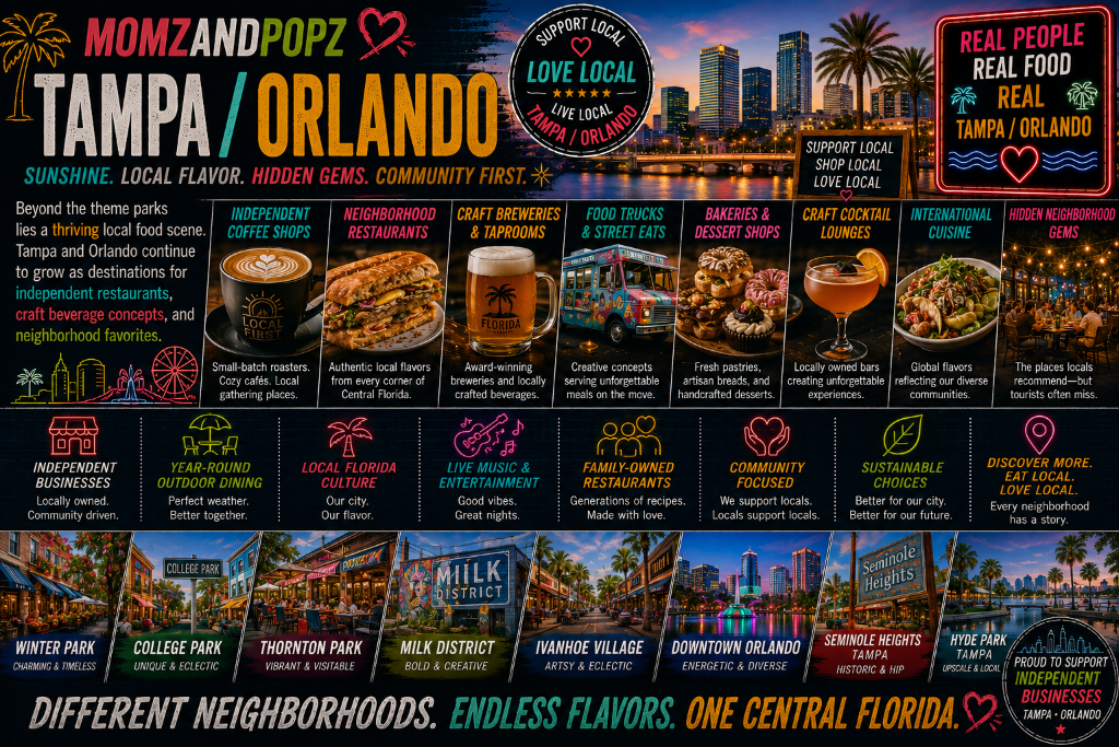 Momz & Popz Tampa / Orlando β Different Neighborhoods, Endless Flavors, One Central Florida