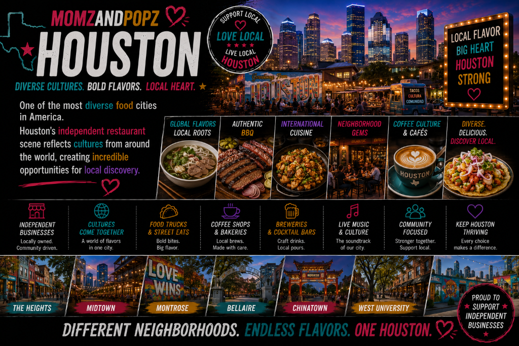 Momz & Popz Houston — Different Neighborhoods, Endless Flavors, One Houston