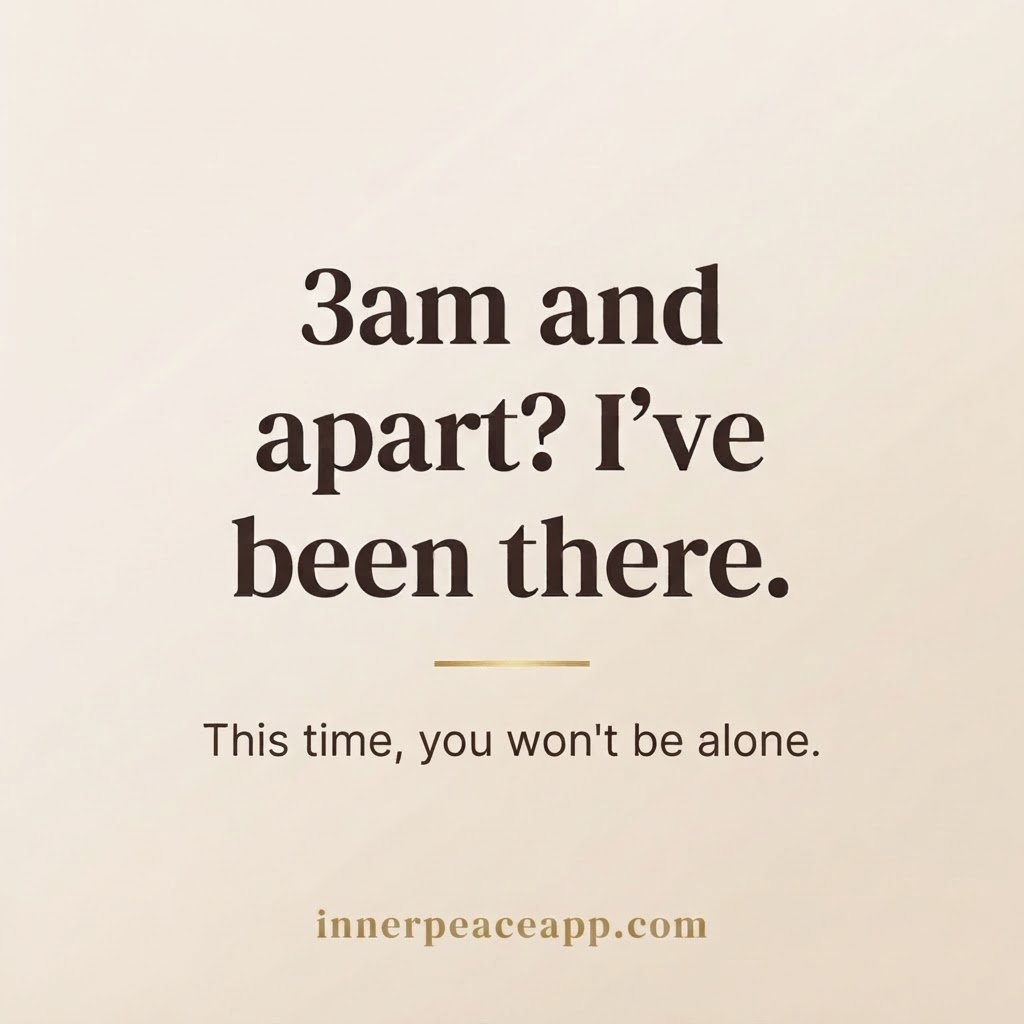 "3am and falling apart" — Relatable Hook Post