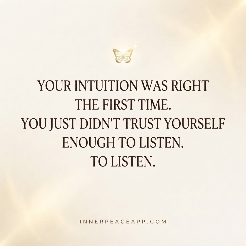"Your intuition was right" — Trust Post