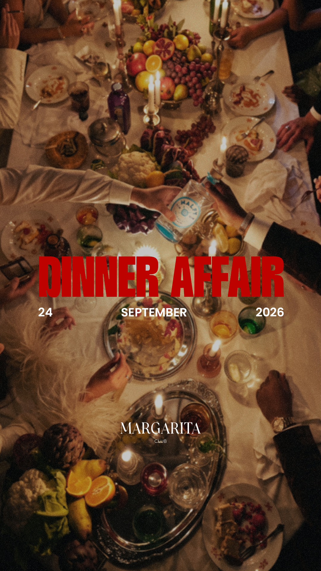 Dinner Affair — 24 September 2026 — The Margarita Club