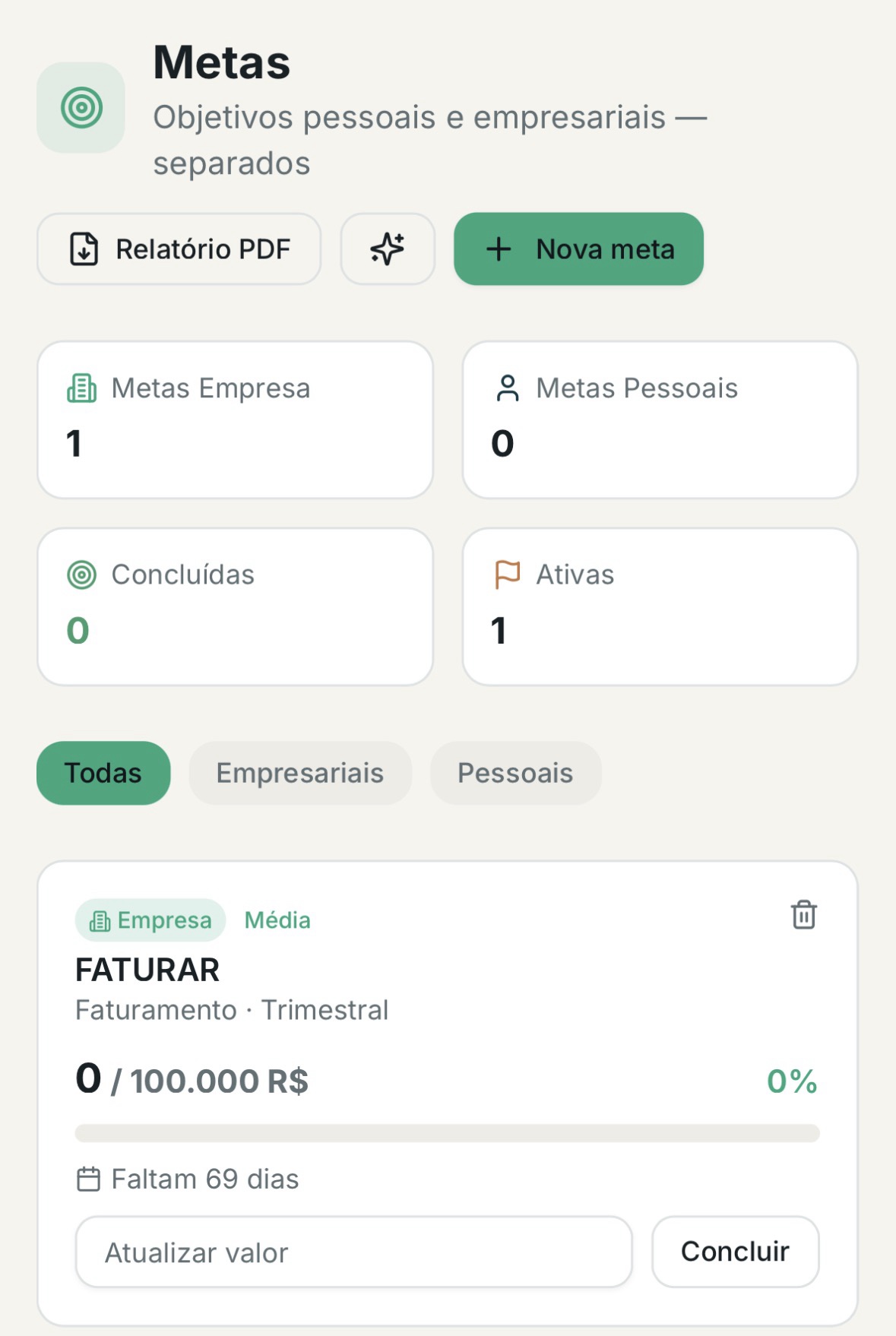 Planejamento e Agenda