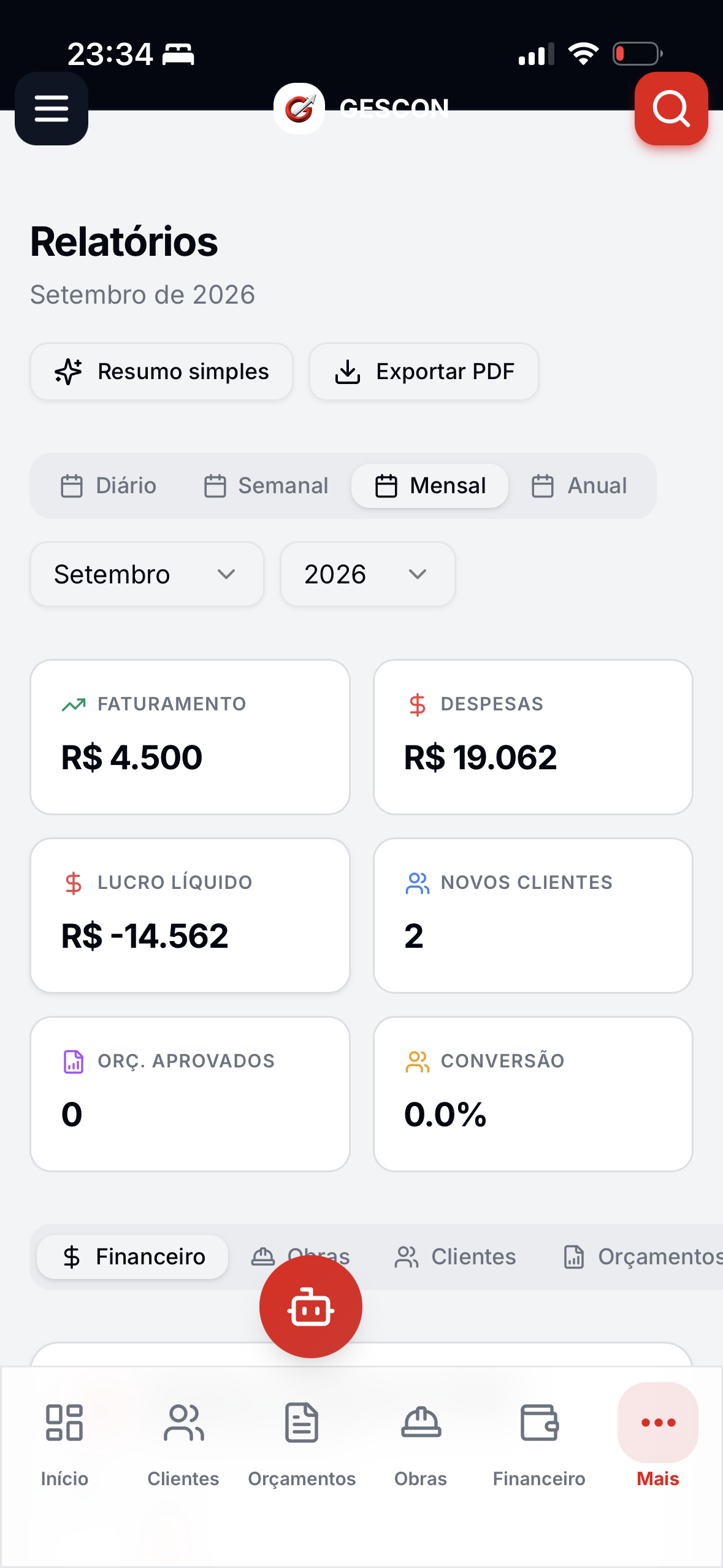 Relatórios