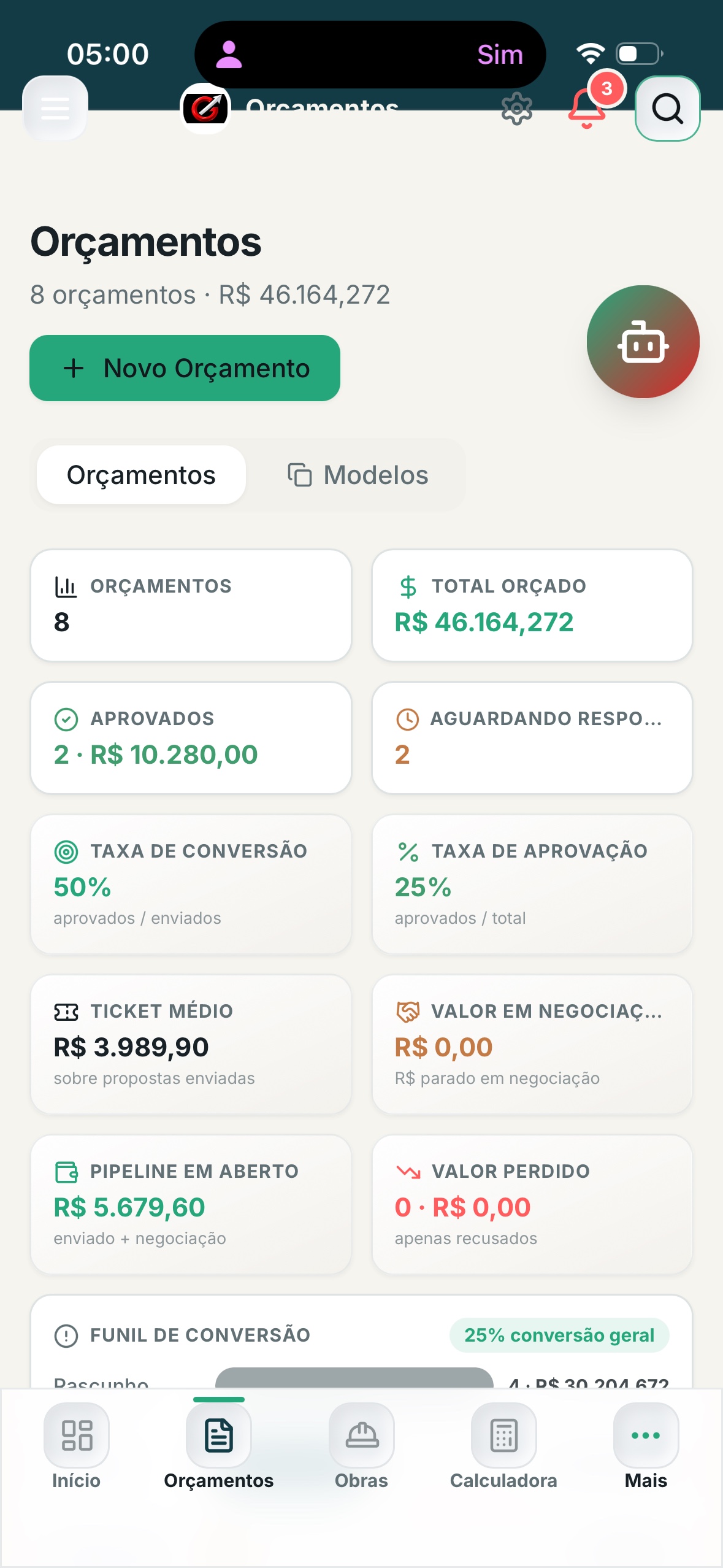 Orçamentos