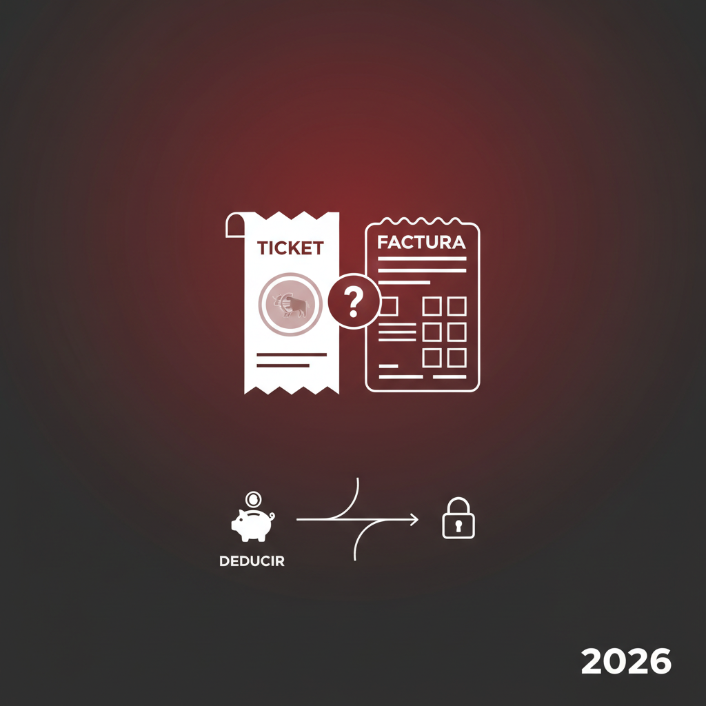 Imagen de portada: ¿Ticket o factura? Requisitos para deducir gastos en 2026