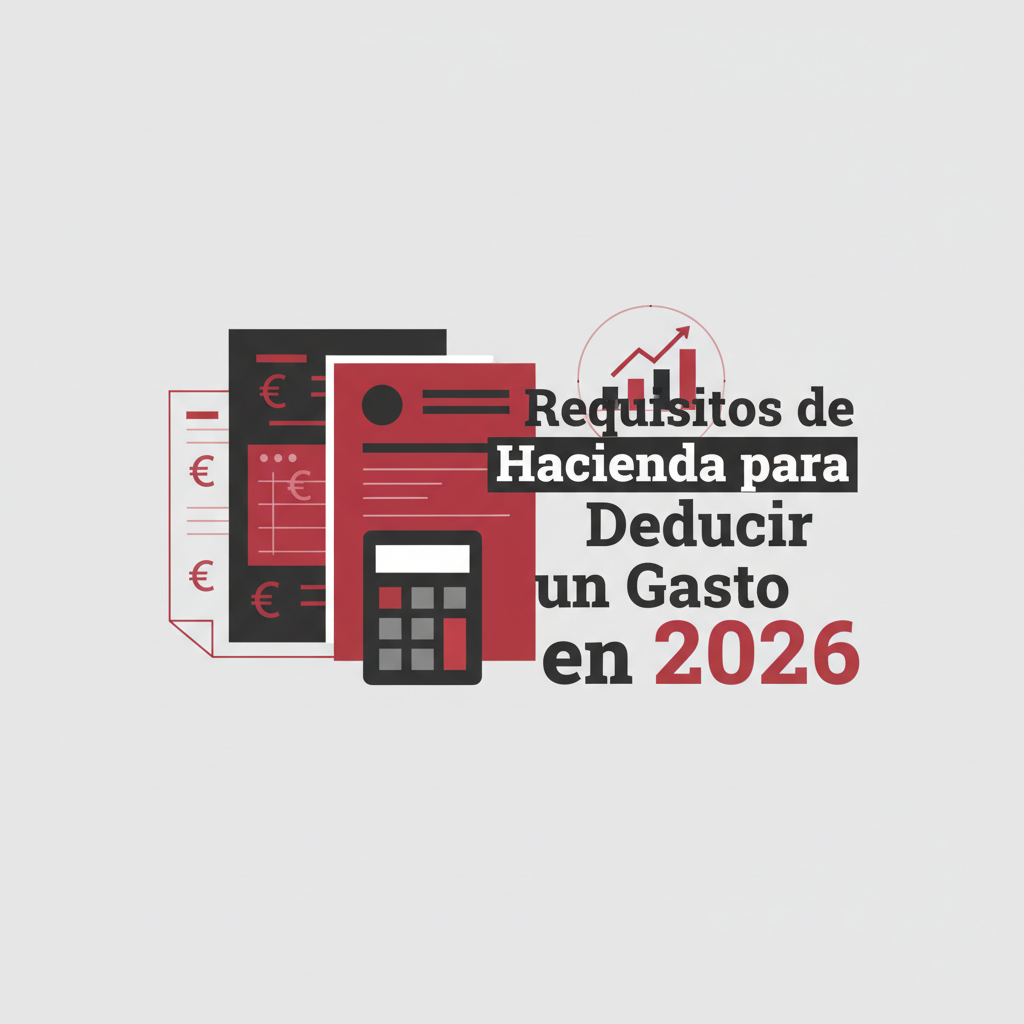 Imagen de portada: Requisitos de Hacienda para Deducir un Gasto en 2026