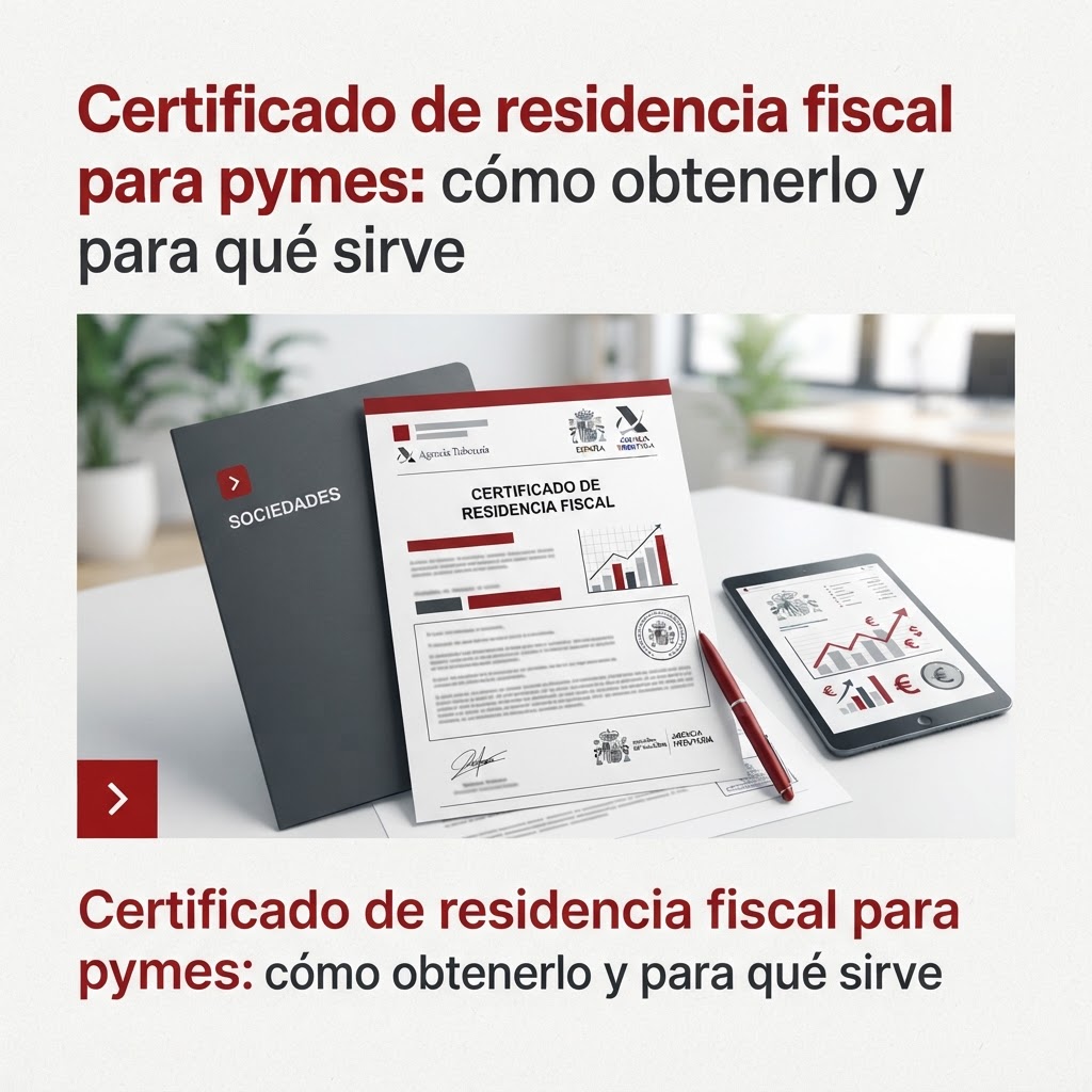 Imagen de portada: Certificado de residencia fiscal para pymes: cómo obtenerlo y para qué sirve